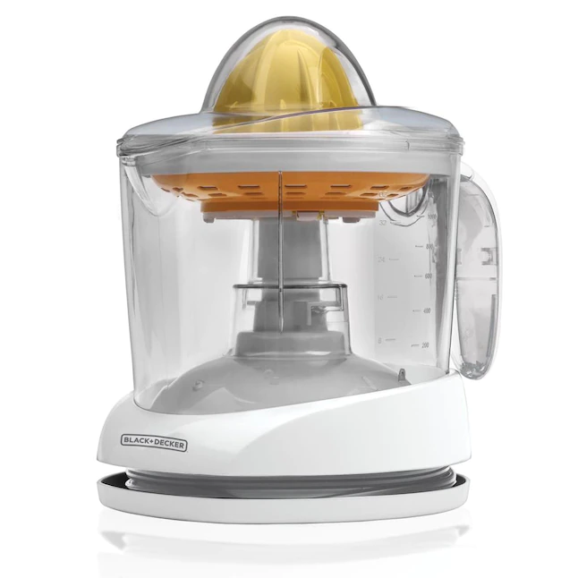 BLACK+DECKER 34-oz White Citrus Juicer， CJ625