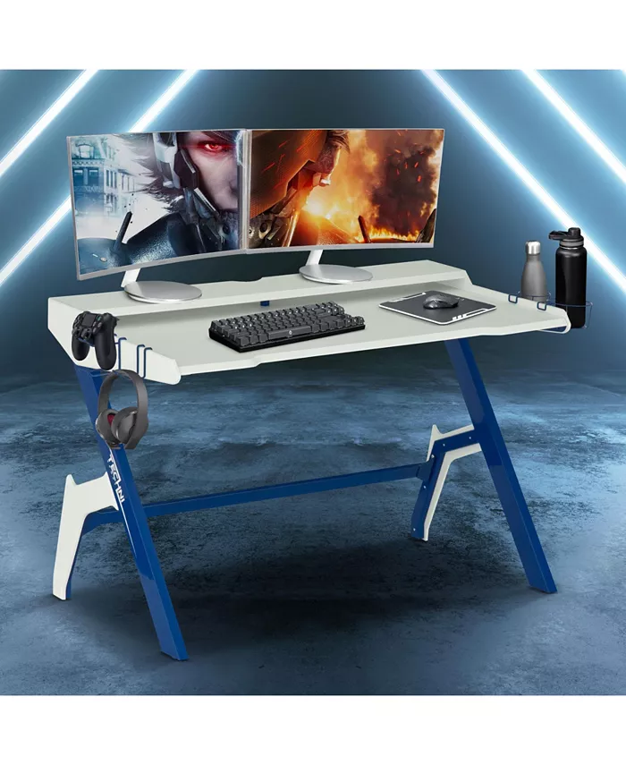 Techni Sport Ergonomic Computer Gaming Desk Workstation