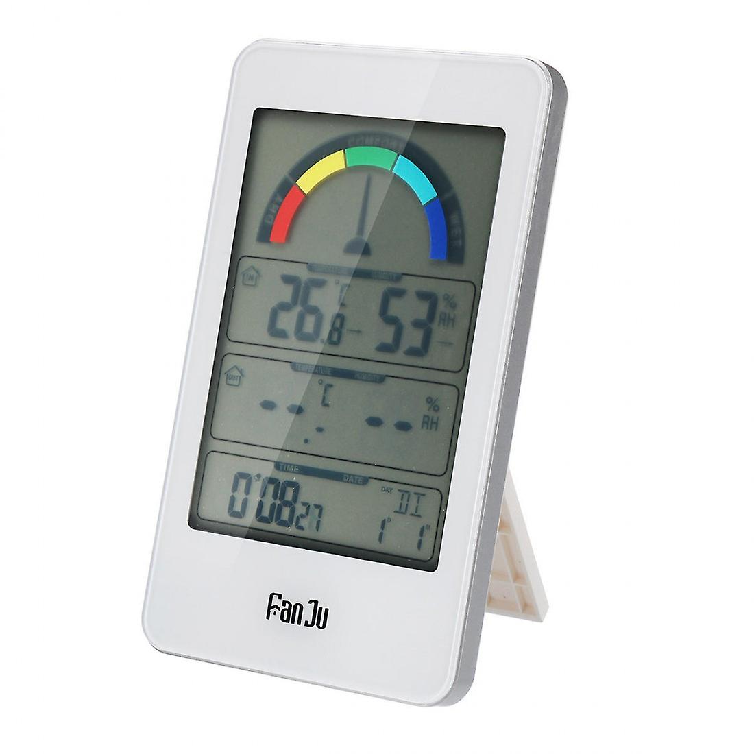 Digital Indoor And Outdoor Thermometer Comfort Indicator Hygrometer Temperature Trend Electronic Alarm Clock