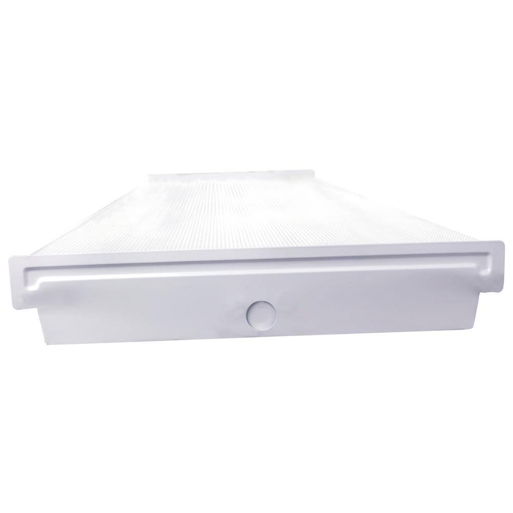 Commercial Electric 4 ft. 8000 Lumens Integrated LED White Wrap Light 4000K WR484080LSL