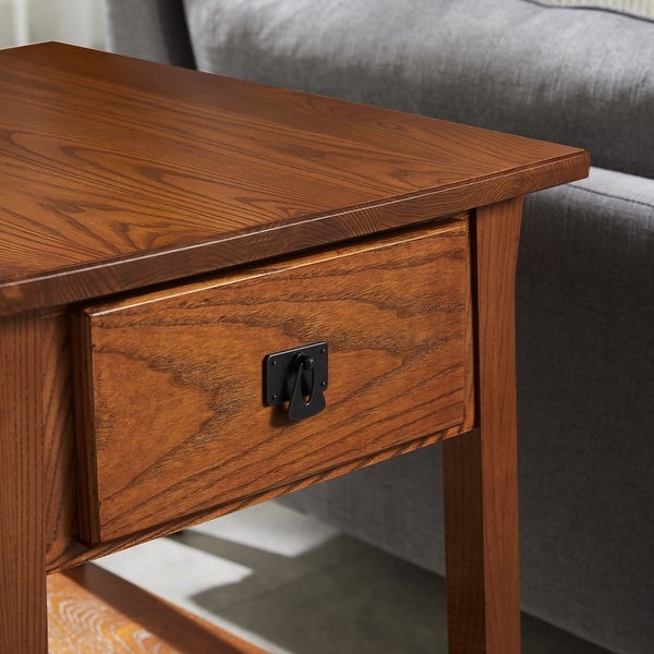 Leick Home Mission End Table with Drawer