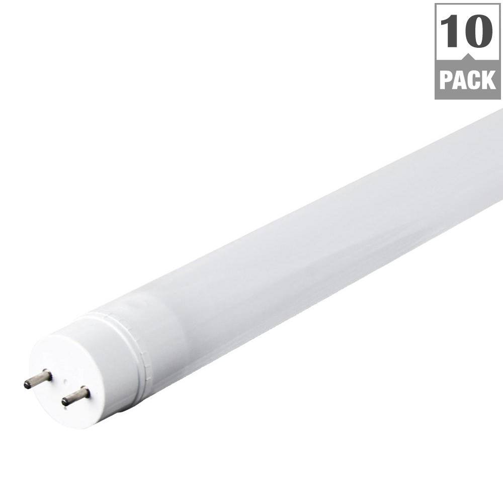 Feit Electric 4 ft. 18-Watt T8 32W Equivalent Cool White (4000K) G13 Linear LED Tube Light Bulb Maintenance Pack (10-Pack) T848841LEDMP10