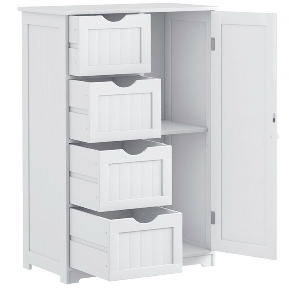 Costway 09185426 Standing Indoor Wooden Cabinet wi...