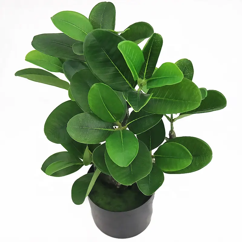 Supplies artificial magnolia plant with plastic pot for indoor decoration