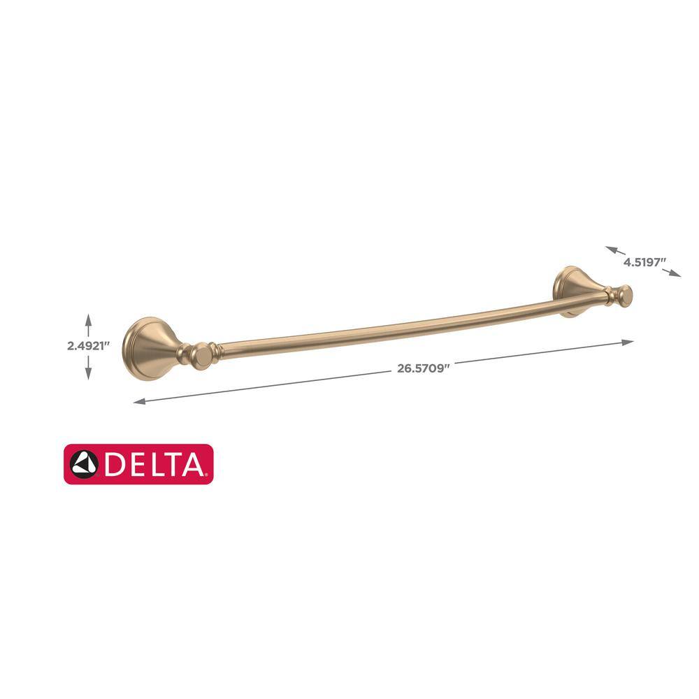 Delta Cassidy 24 in. Towel Bar in Champagne Bronze 79724-CZ