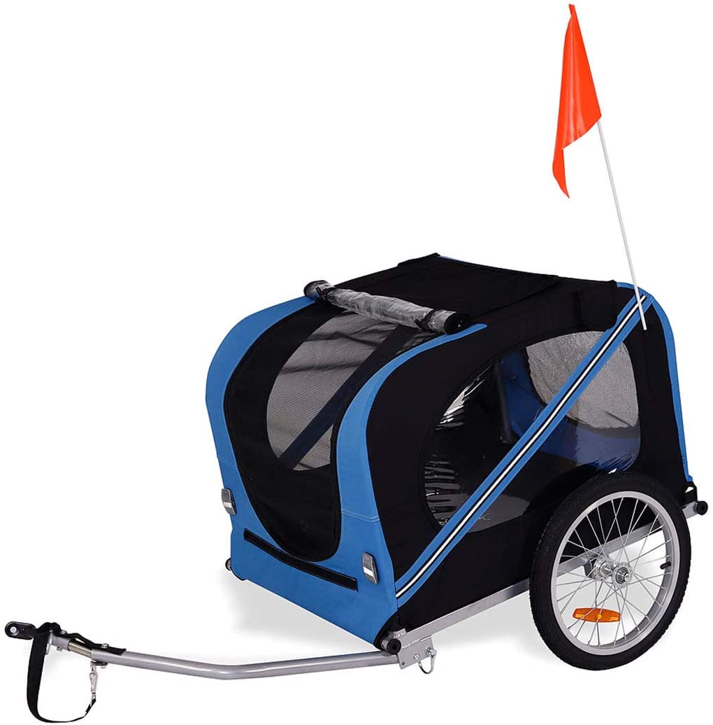 2021 NEW idea 2 in1 Medium pet Dog Bike Trailer Bicycle Trailer pet bike trailer