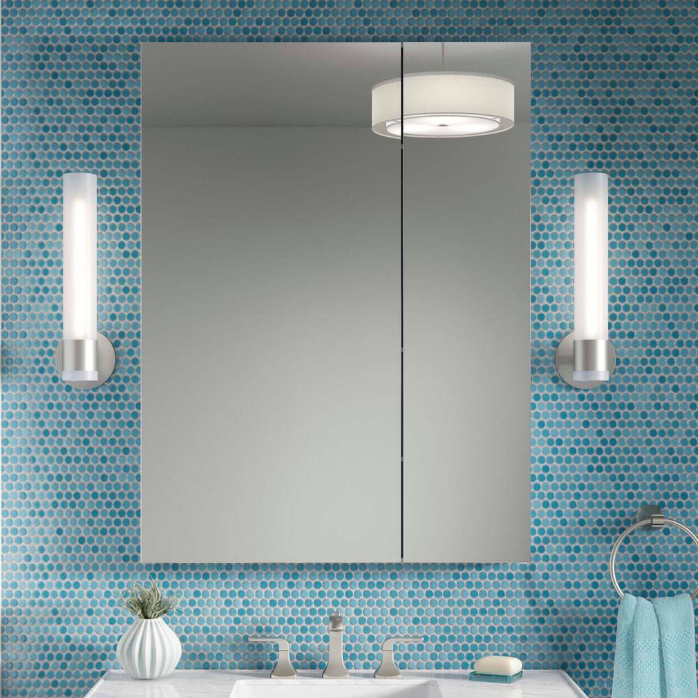 KOHLER Maxstow 30 in. x 40 in. Aluminum Frameless Surface-Mount Soft Close Medicine Cabinet with Mirror K-R79228-LA1