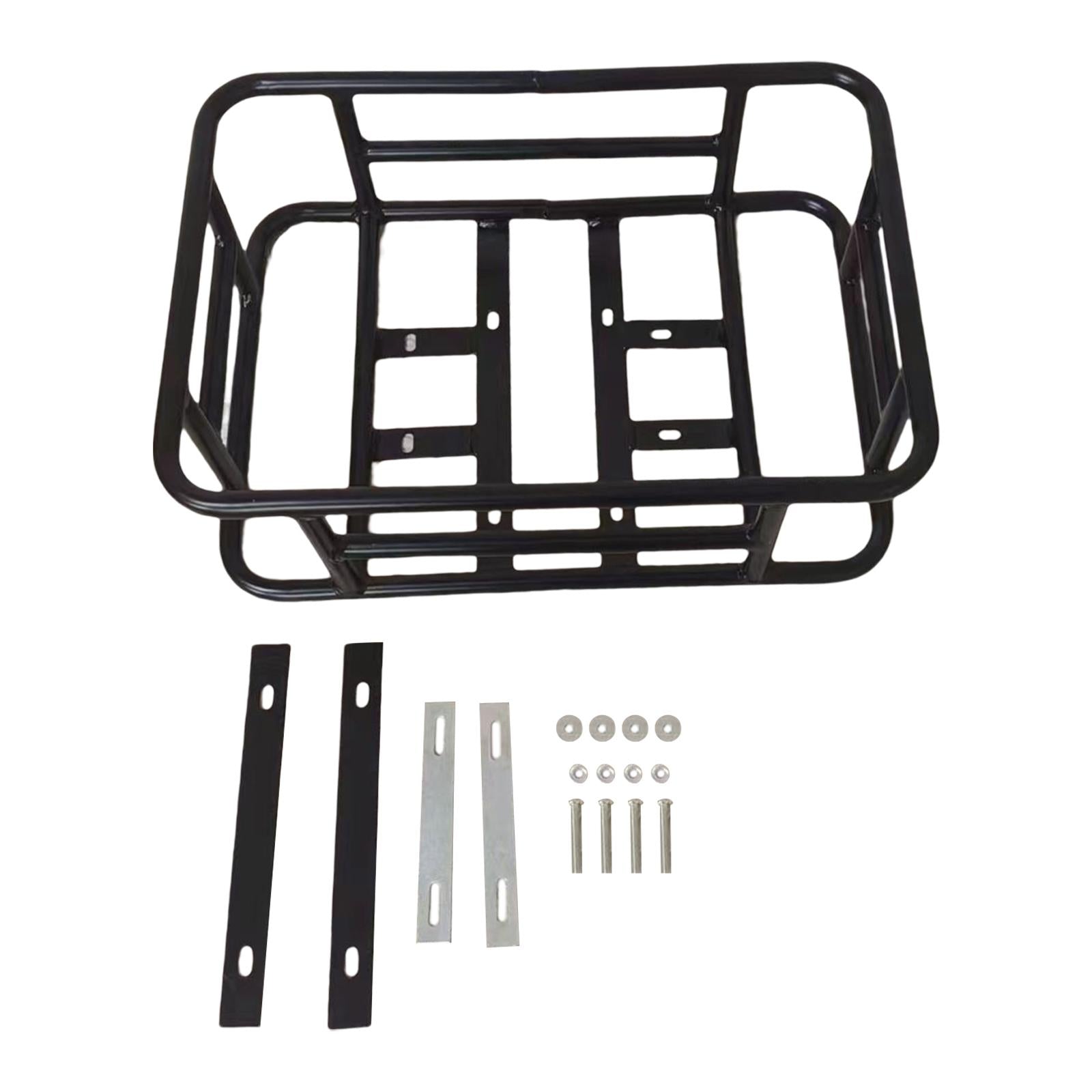 Metal Rear Basket Carrier Cycling Front Frame Bike Basket for Adults