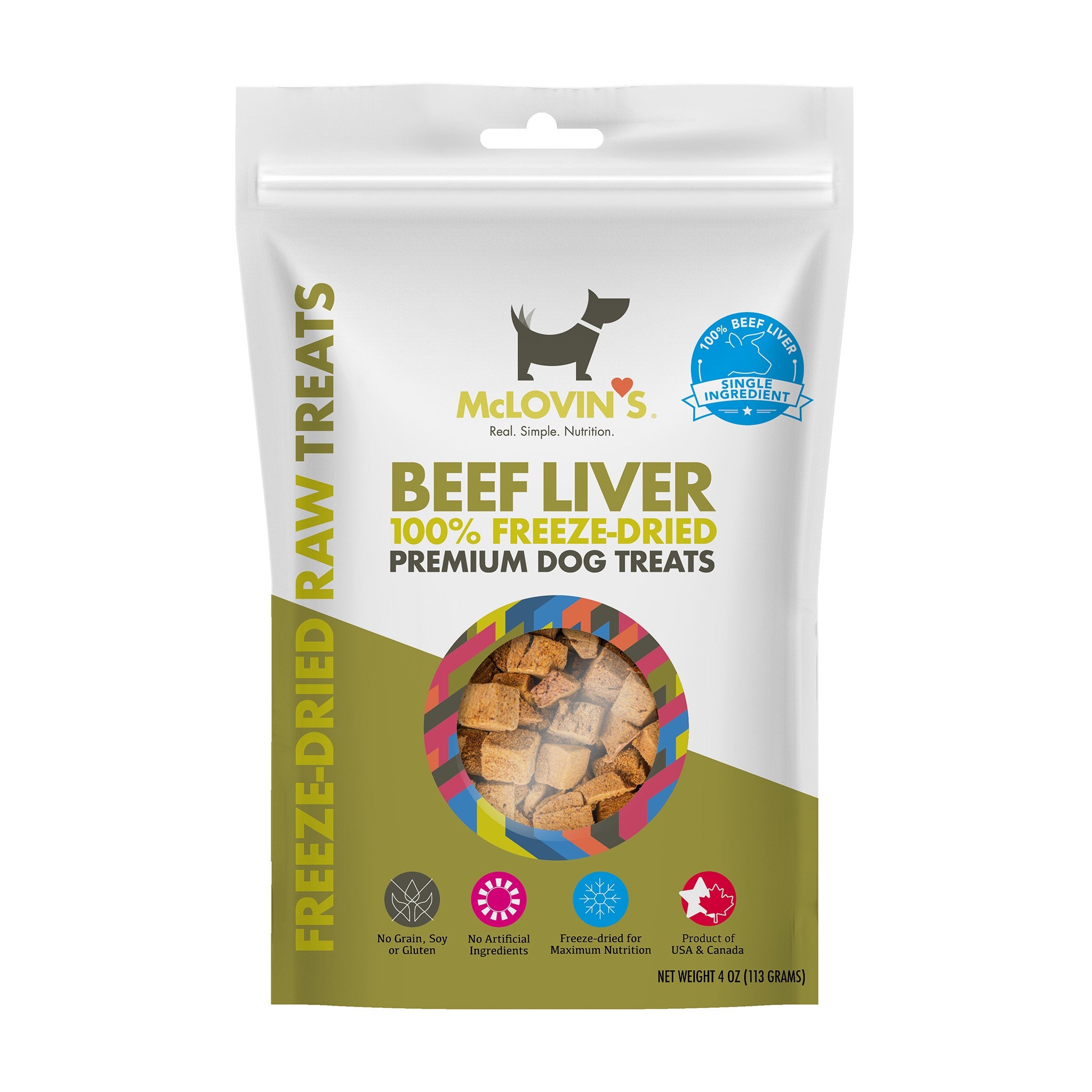 McLovins 100% Freeze Dried Beef Liver Dog Treat