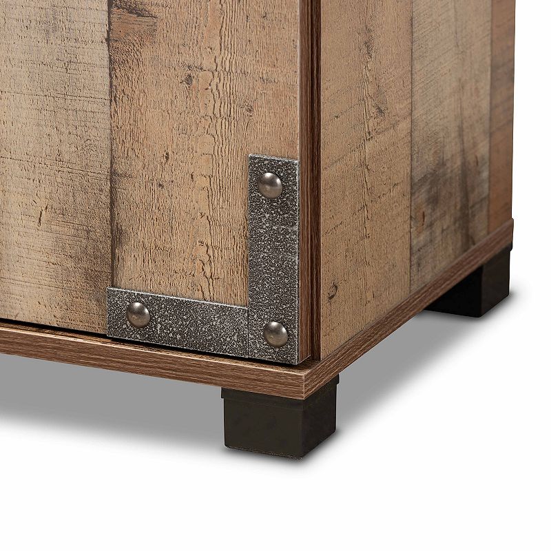 Baxton Studio Cyrille Wide Shoe Storage Cabinet