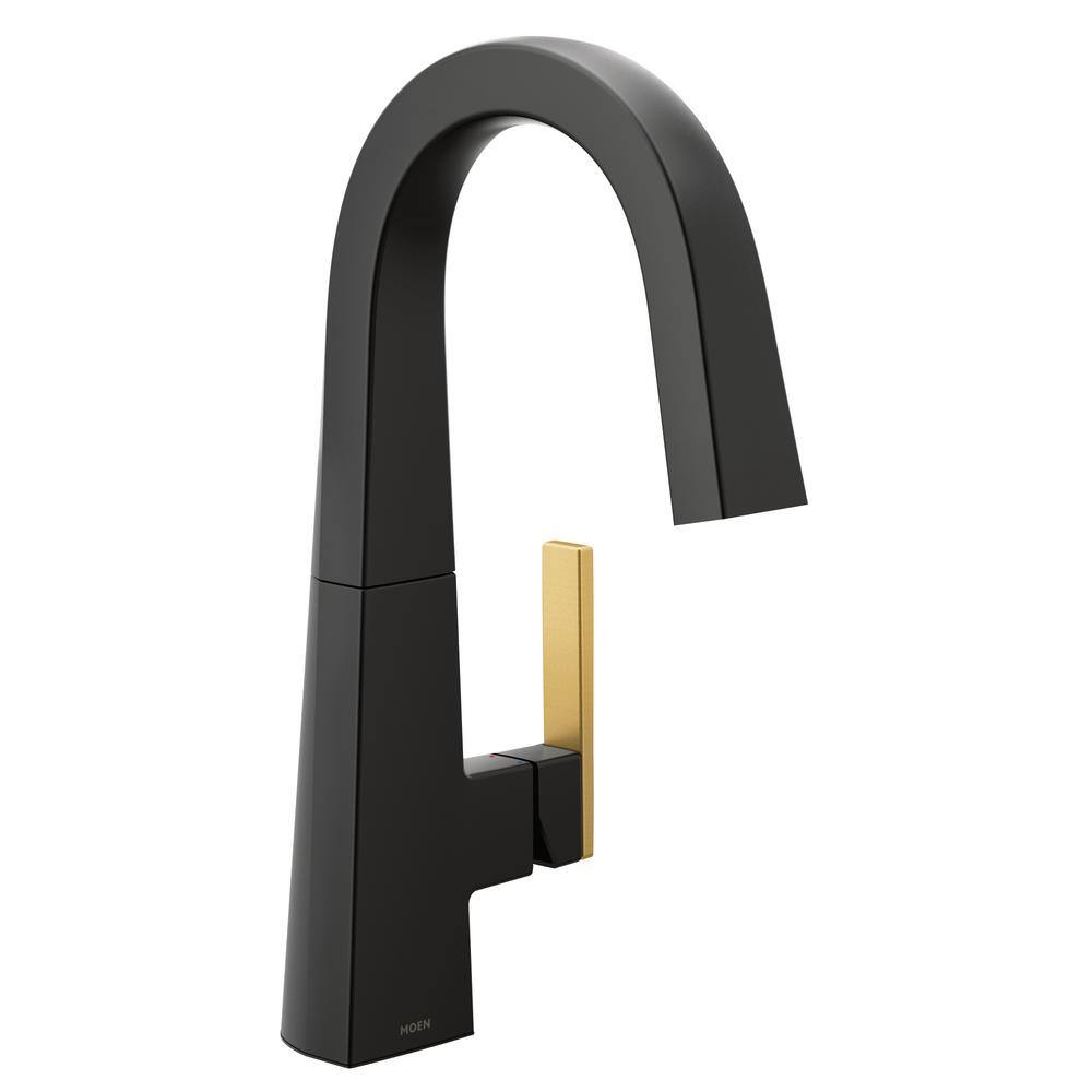 MOEN Nio Single-Handle Bar Faucet in Matte Black S55005BL