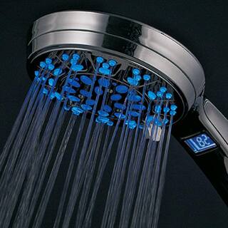 Hotel Spa 5-Spray Setting LED Handheld Shower in Chrome 1485