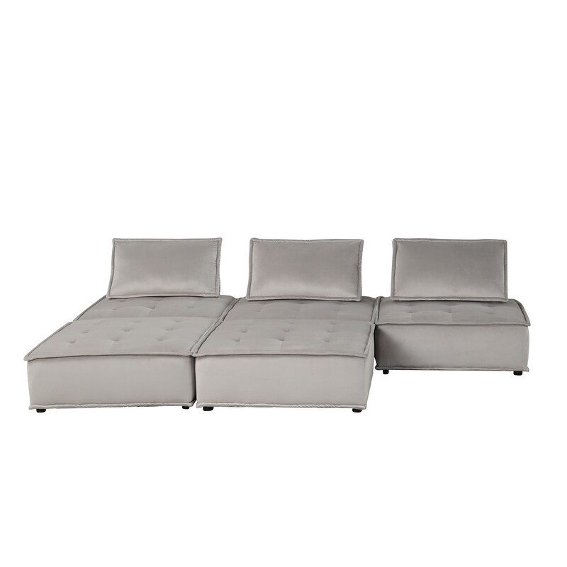 Anna Velvet 5 Pc Sofa and Loveseat