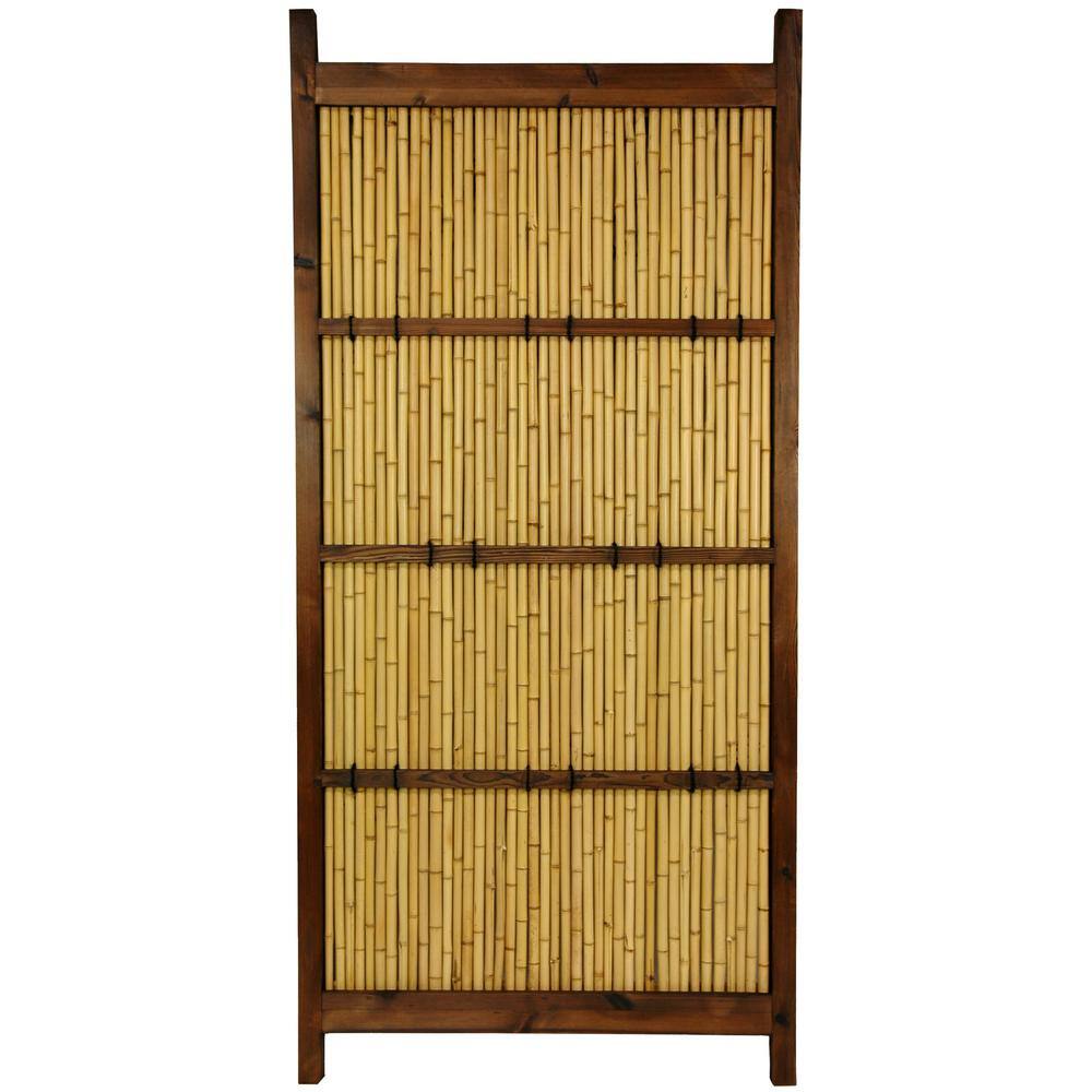 Oriental Furniture 75 in. Bamboo Garden Fence WD97132-6x3