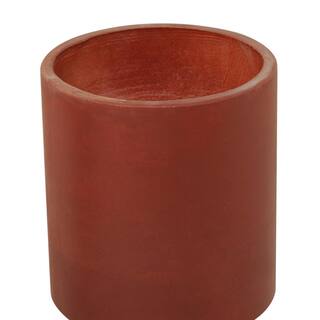 Litton Lane 17 in. and 14 in. Medium Red Magnesium Oxide Planter (2- Pack) 042648