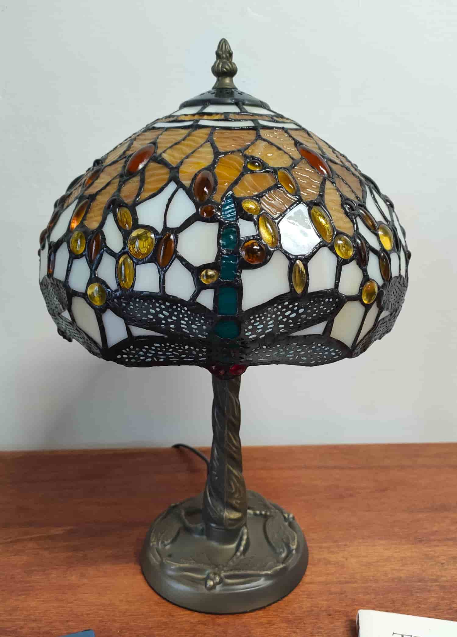  Lampshade with Golden Dragonflies, 25cm