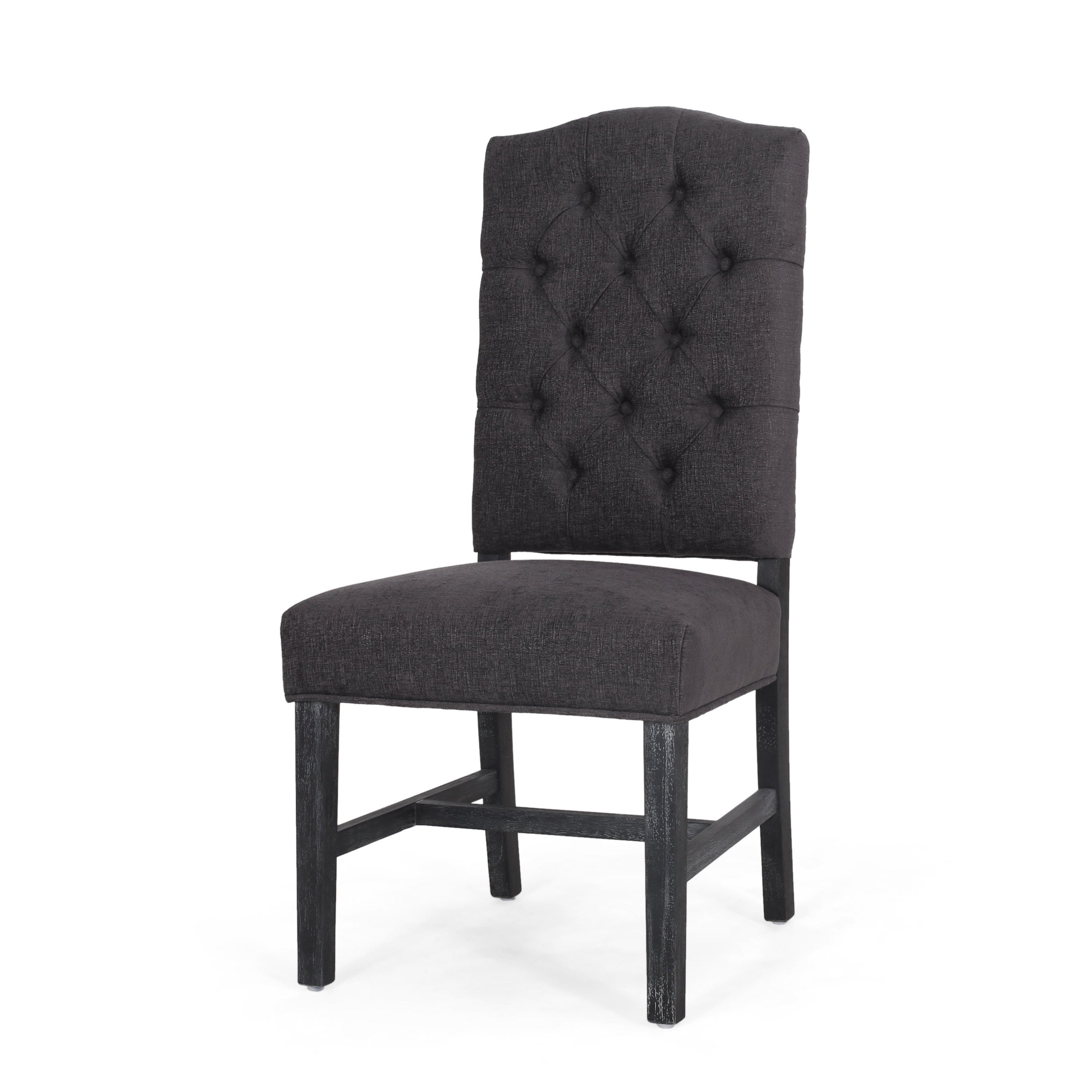 Loyning Contemporary Tufted Dining Chairs, Set of 2