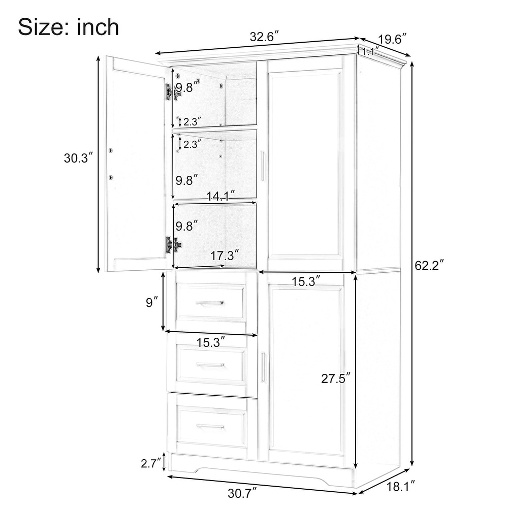 Tall and Wide Storage Cabinet