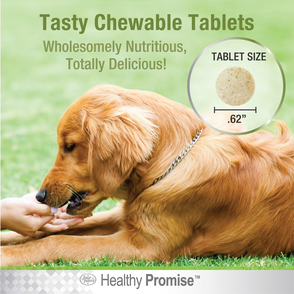 Four Paws Healthy Promise Potty Mouth Tablets Coprophagia Dog Stool Eating Deterrent， 90 count