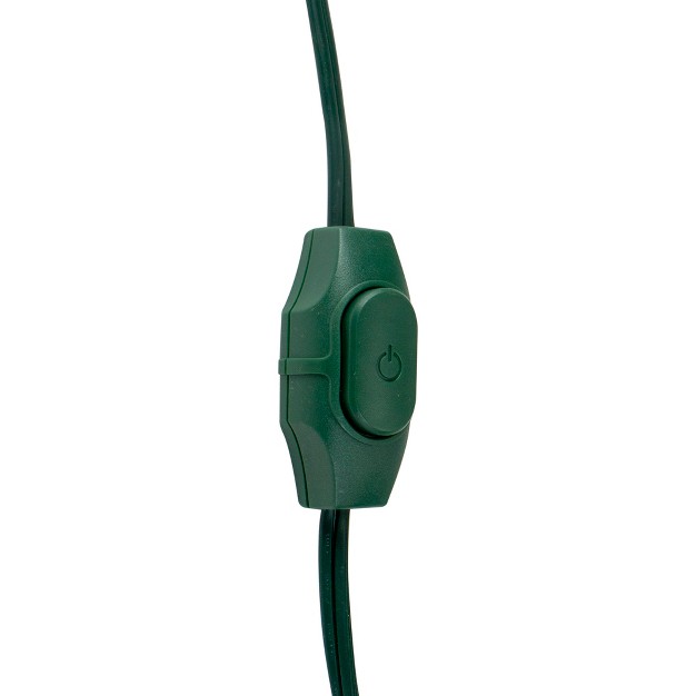 Northlight 9ft Green Indoor Extension Power Cord With 9 outlets And Foot Switch