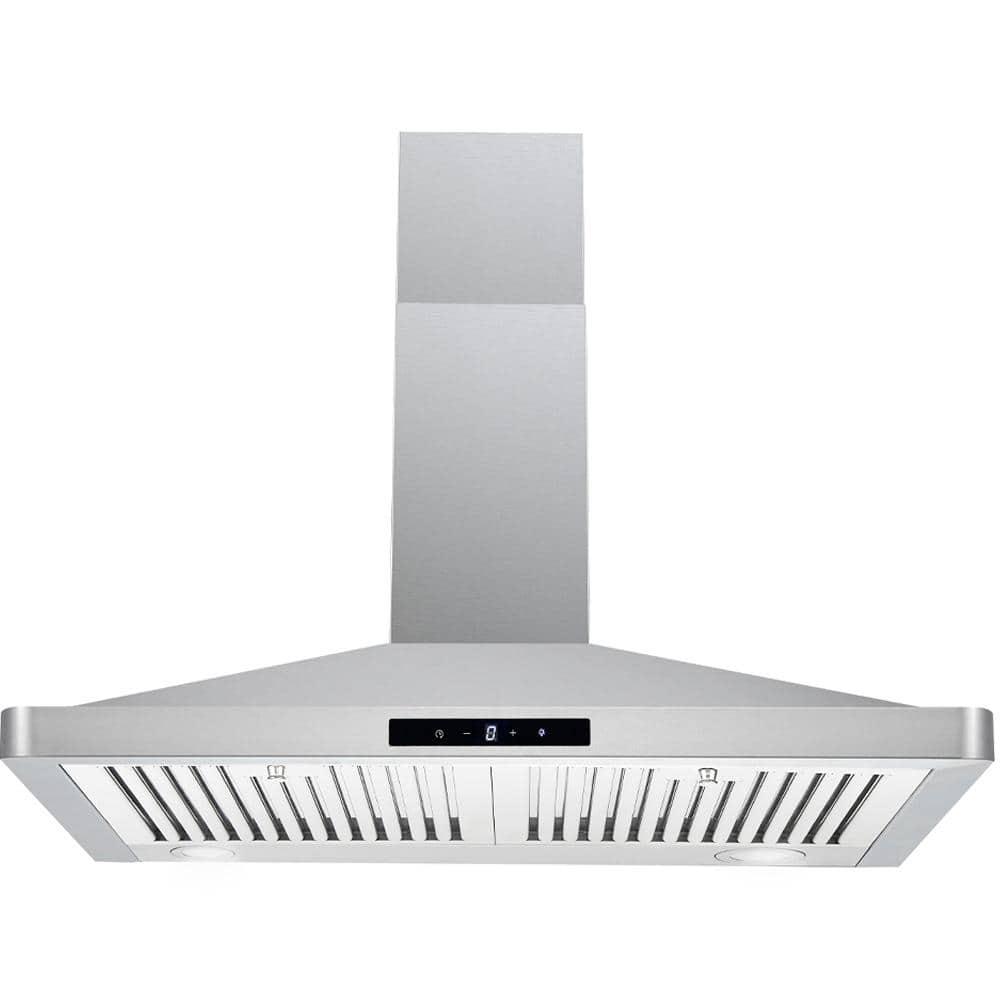 Cavaliere 30 in Under Cabinet Range Hood in Stainless Steel with Aluminum Mesh Filters LED lights Push Button Control