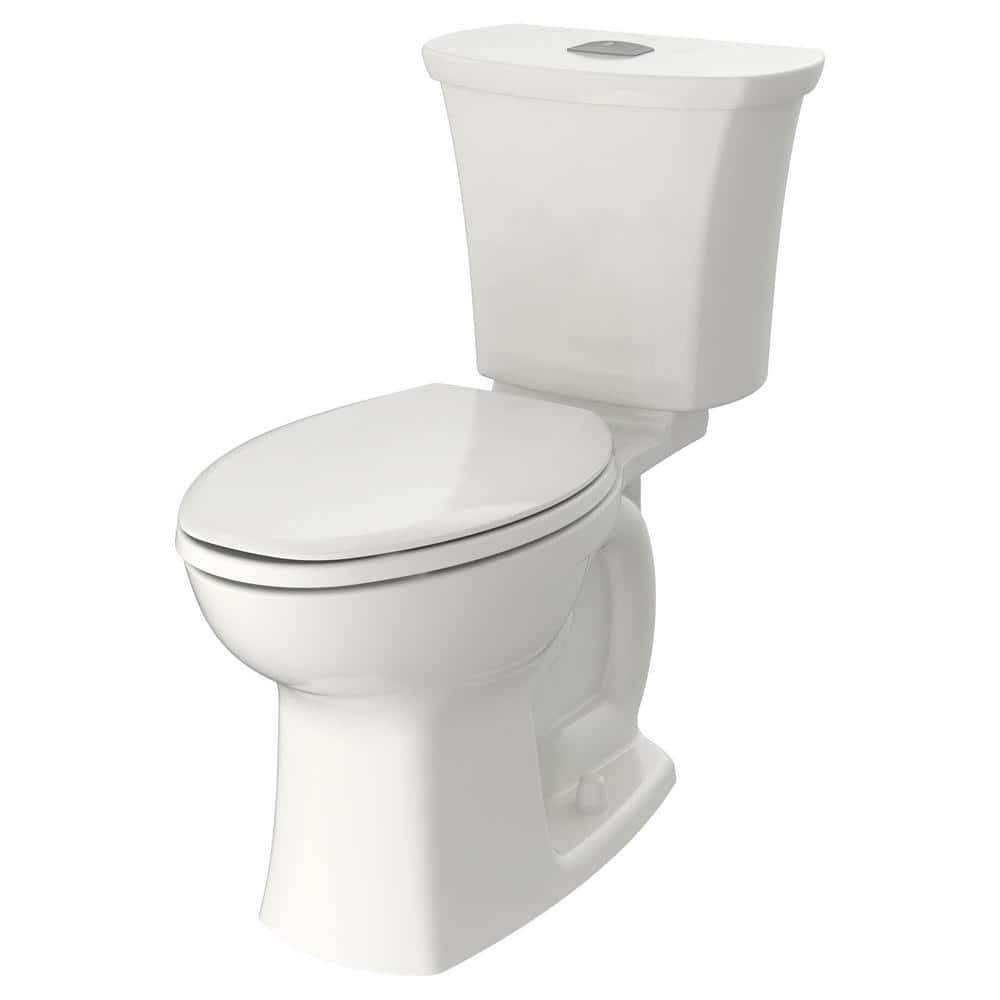 American Standard Edgemere 12 in RoughIn 2Piece 1116 GPF Dual Flush Right Height Elongated Toilet in White Seat Not Included