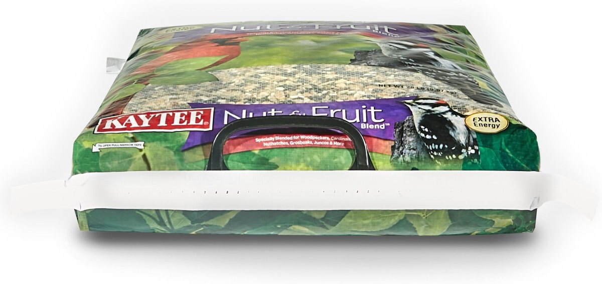 Kaytee Nut and Fruit Blend Wild Bird Food， 20-lb bag