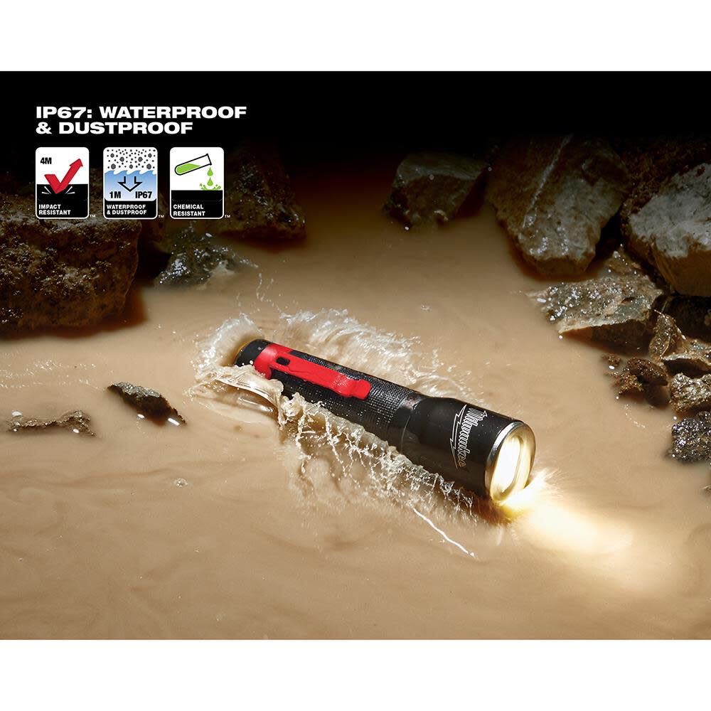 Milwaukee 325-Lumen LED Focusing Flashlight with Holster 2107S from Milwaukee