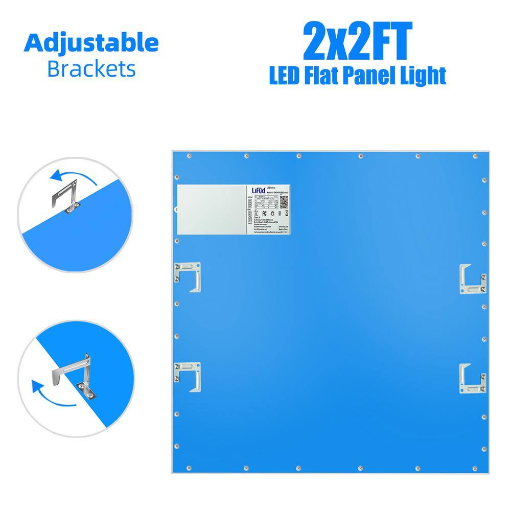 WYZM 2 ft. x 2 ft. 5800 Lumens Integrated LED Flat Panel Light 5000K Bright White Dimmanle 0-Volt-10-Volt (16-Pieces) 2X2-16P-B