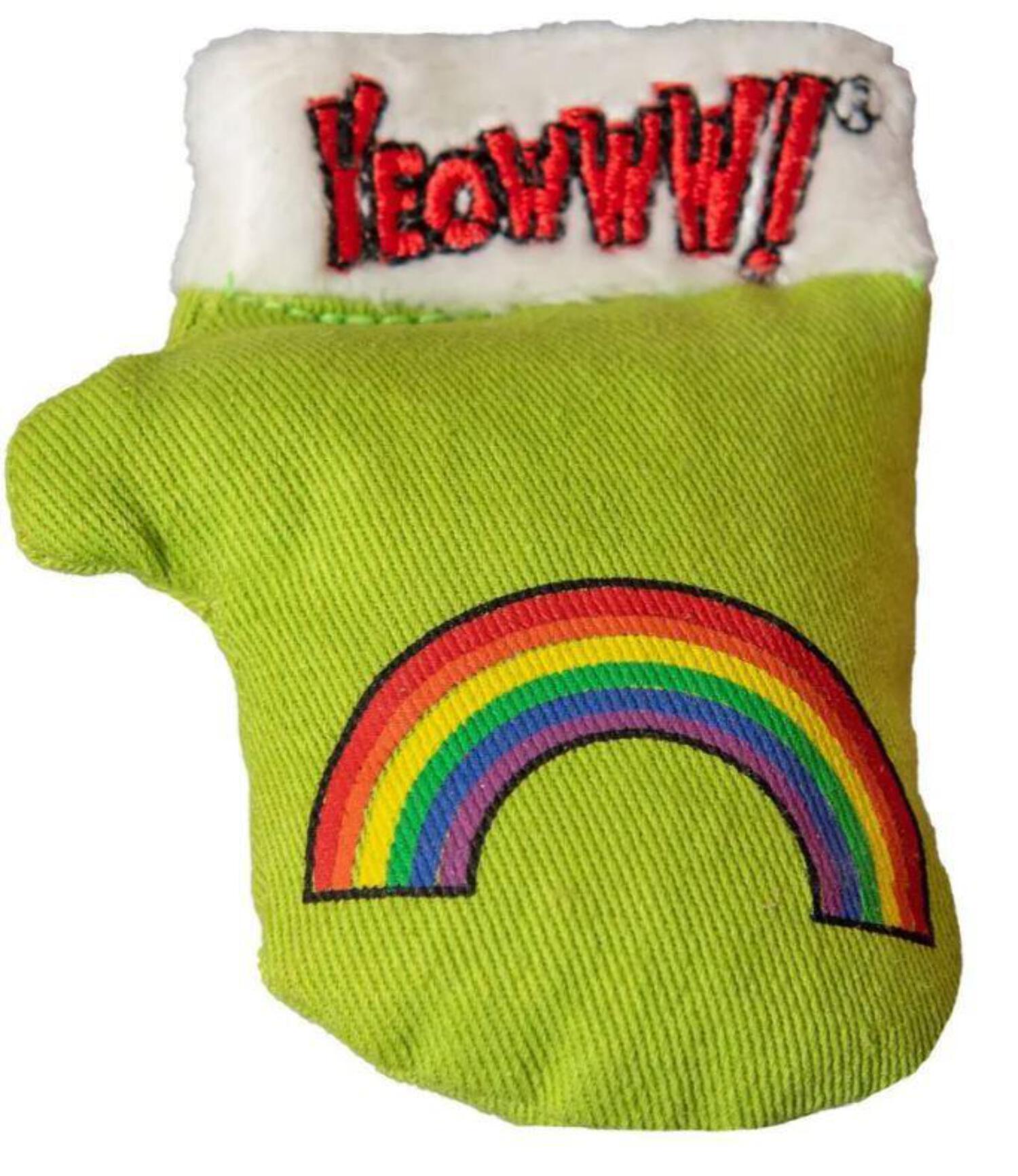 Yeowww Catnip 812402004377 Yeowww Holiday Catnip Kitten Mittens Cat Toyand#44; Pack of 3