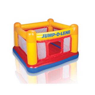 Intex Inflatable Jump-O-Lene Ball Pit Bouncer Bounce House Play Tent with 100 Play Balls 48260EP + 49600EP