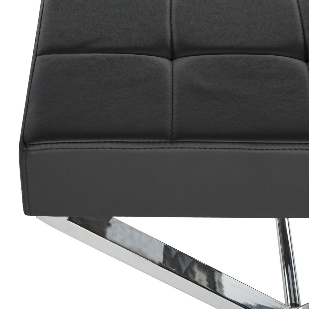 Neya Ottoman Black   Modern   Footstools And Ottomans   by Virgil Stanis Design  Houzz