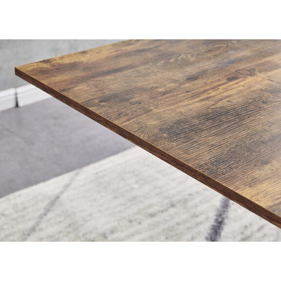 Rectangle MDF Dining Table  Printed Walnut Table T...