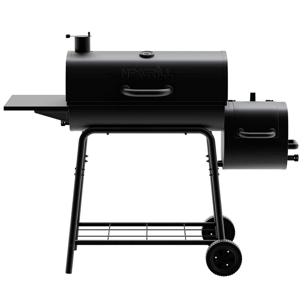 Nexgrill 29 in Barrel Charcoal GrillSmoker in Black