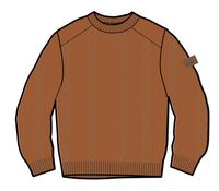 Drifter Knitted Jumper - Picante Orange