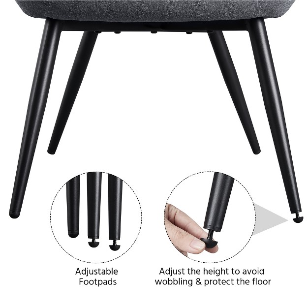 Yaheetech Fabric Upholstered Accent Chair Armchair For Living Room