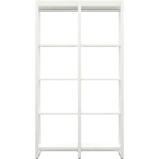 CLOSETS By LIBERTY 46.5 in. W White Adjustable Tower Wood Closet System with 10 Shelves HS6600-RW-04