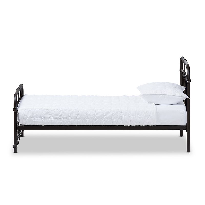 Baxton Studio Mandy Industrial Platform Twin Bed