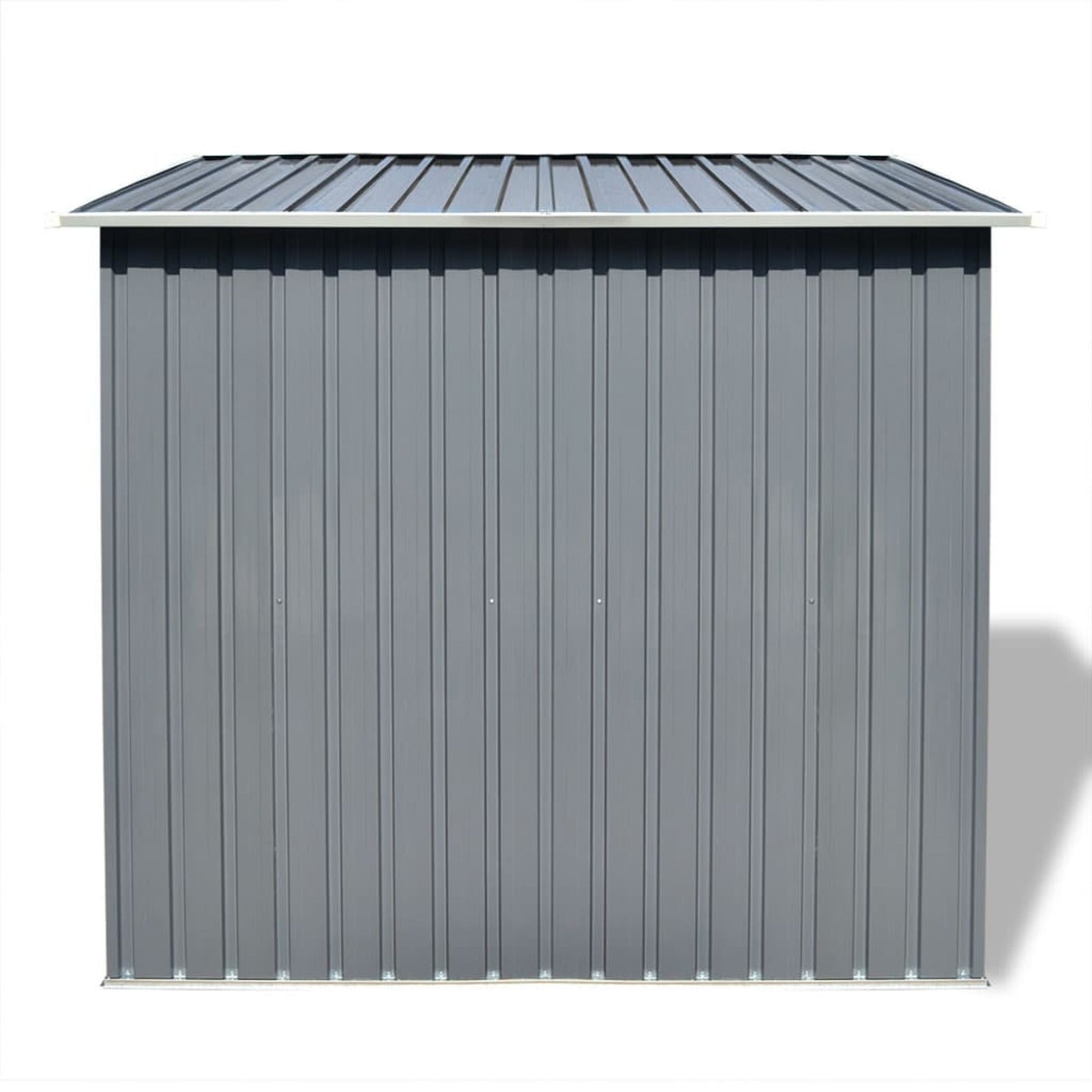 walmeck Garden Shed Gray Metal 74.8"x48.8"x71.3"