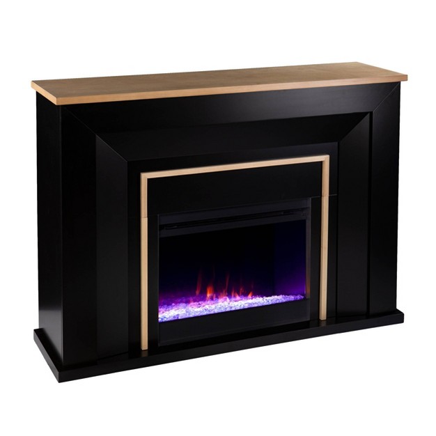 Skens Fireplace Black natural Aiden Lane