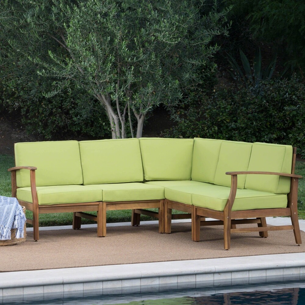 Perla Outdoor 5 piece Chat Set by Christopher Knight Home