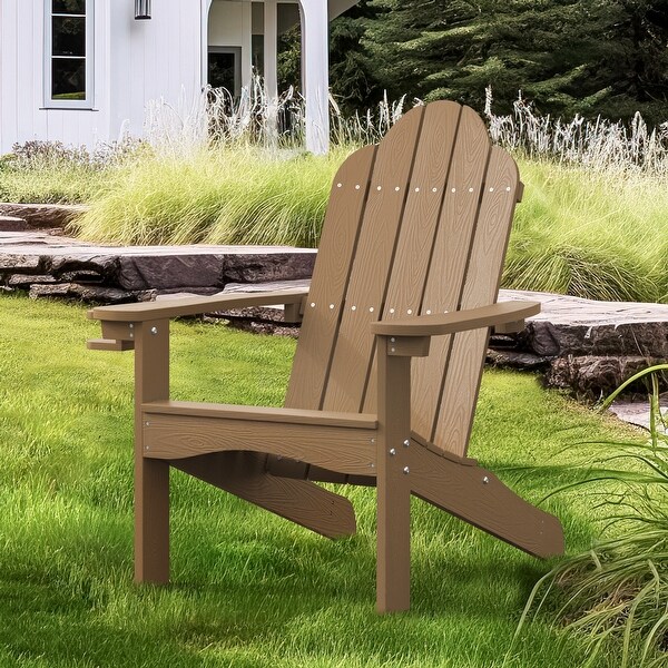 LUE BONA Plastic Poly Weather Resistant Outdoor Patio Adirondack Chair 1Pack