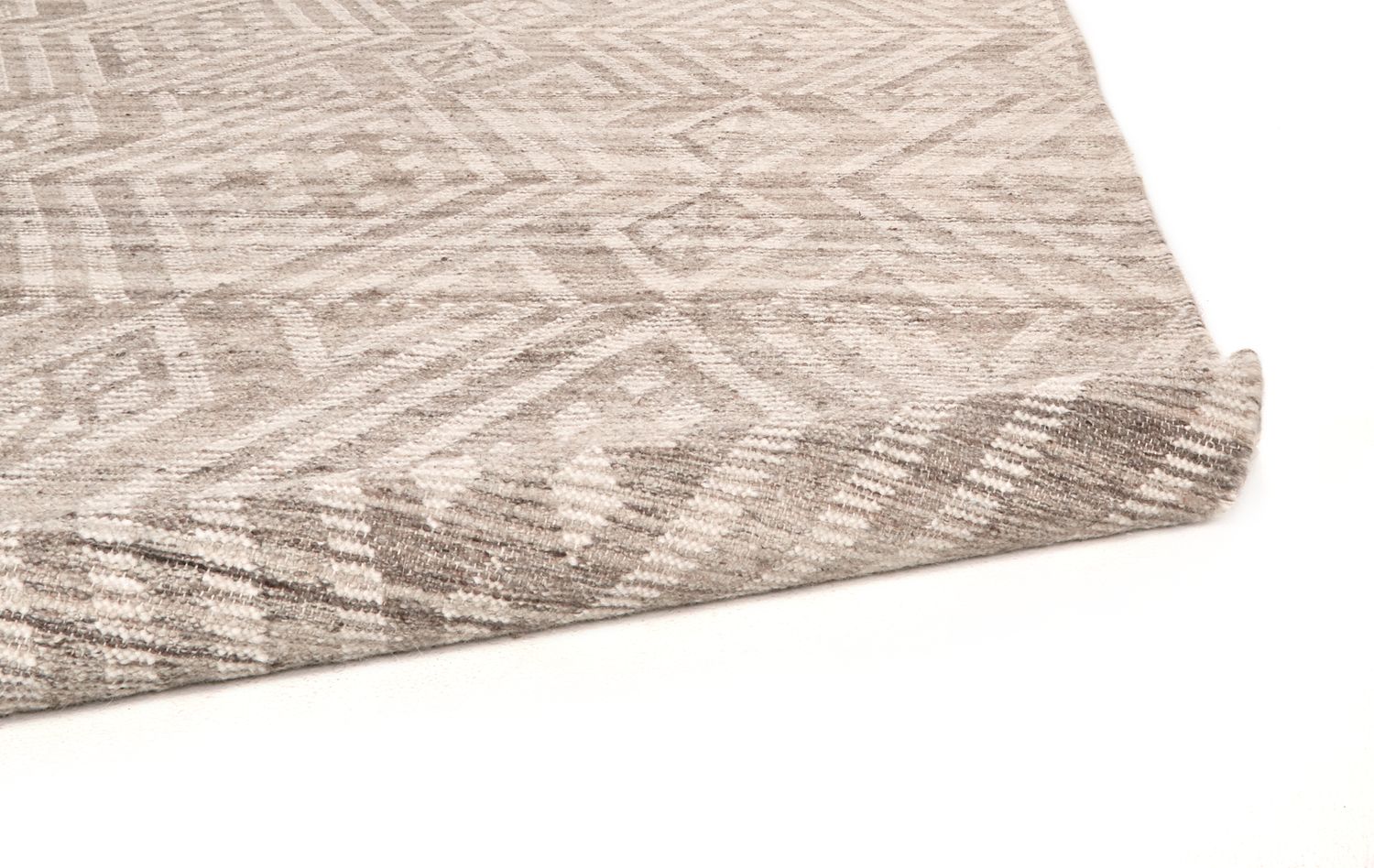 Bray Flatweave Taupe and Ivory Rug by BD Fine