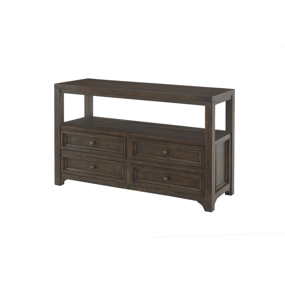 Carbon Loft Helcar Solid Wood Sofa Console Table