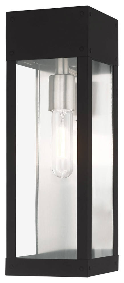 Contemporary Outdoor Wall Lantern   Transitional   Outdoor Wall Lights And Sconces   by Livex Lighting Inc.  Houzz