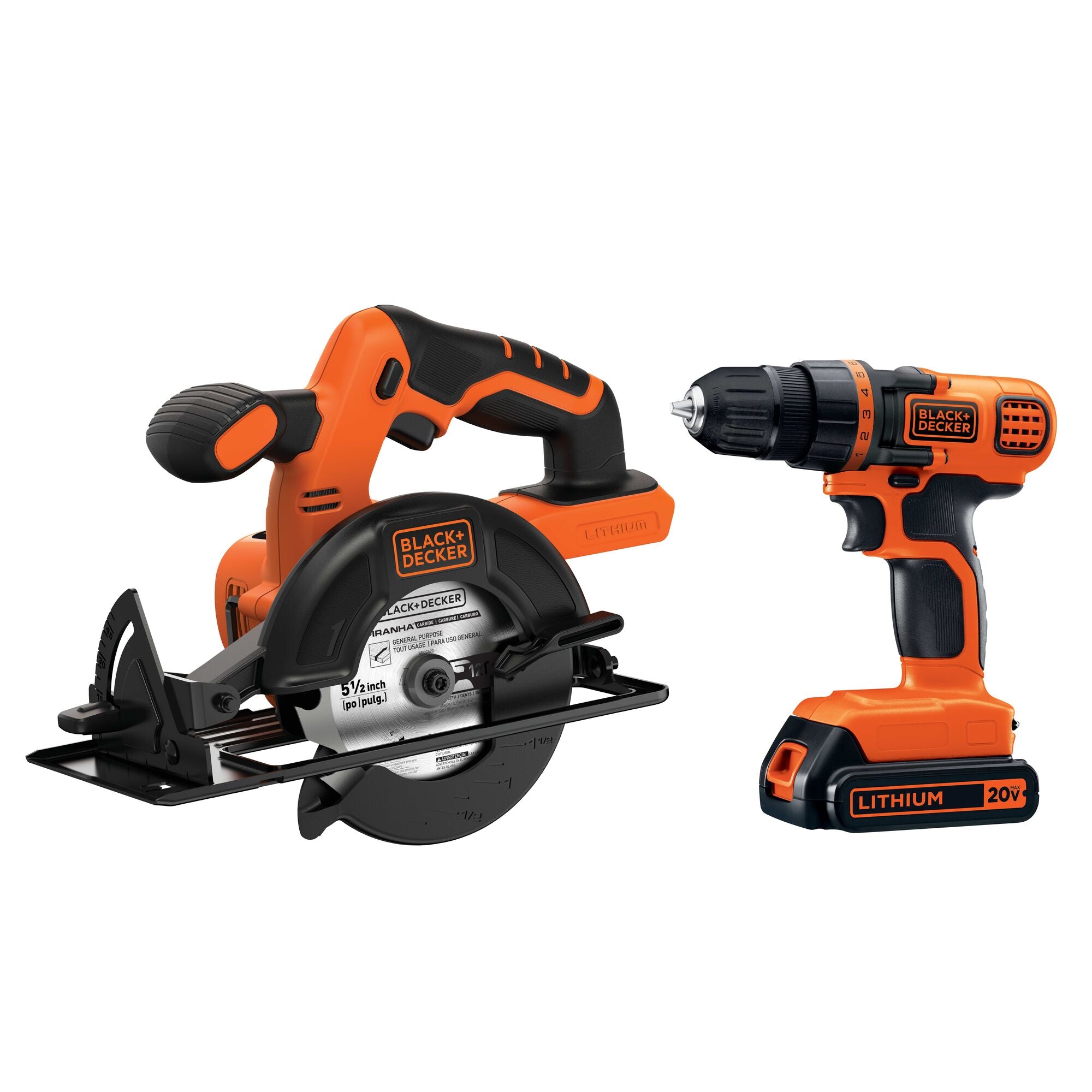 20V MAX* POWERCONNECT™ Cordless Drill/Driver + Circular Saw Combo Kit