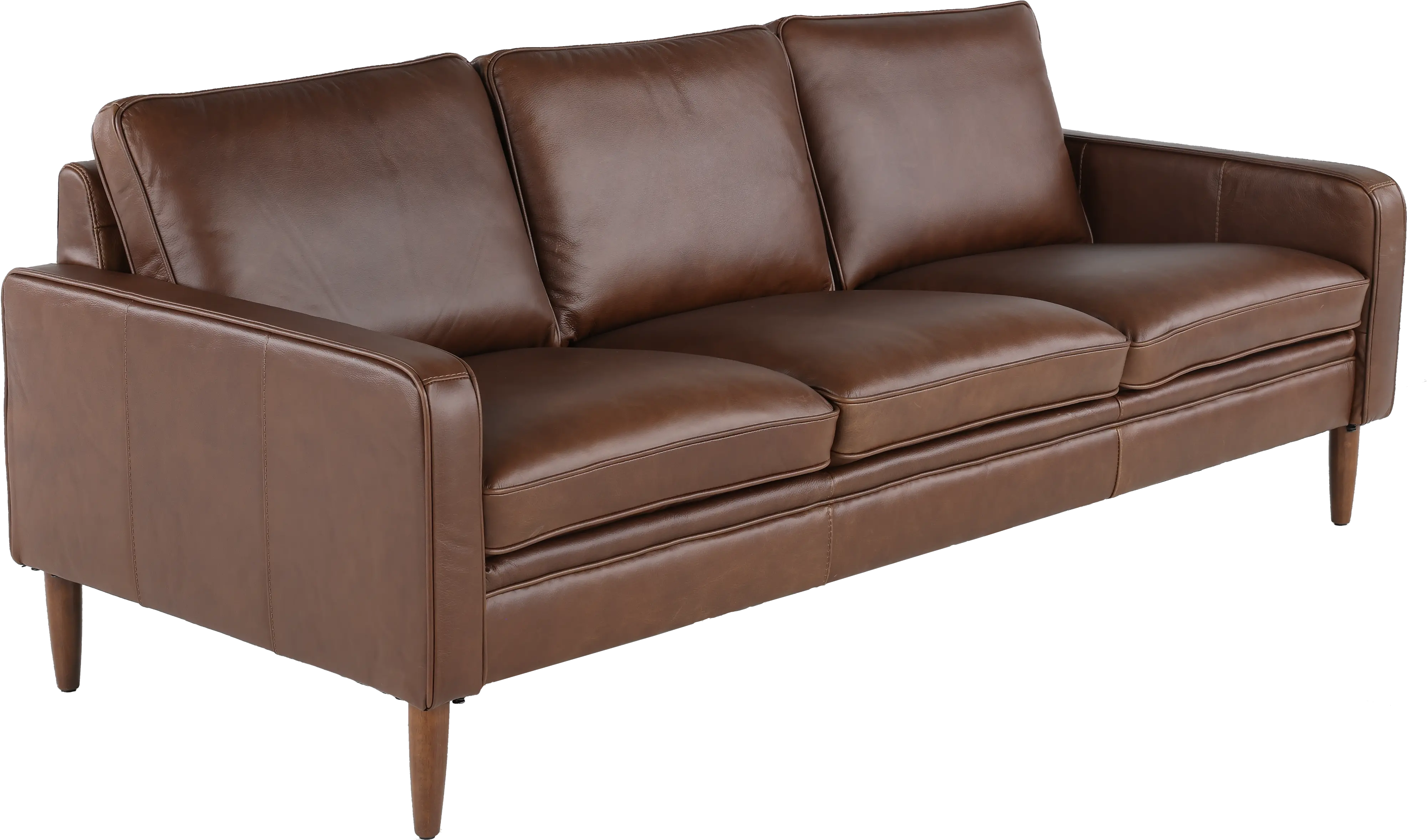 Volcano Brown Leather Sofa