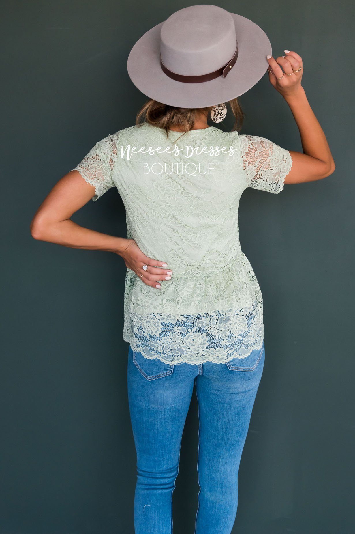 Better Days Ahead Modest Lace Top