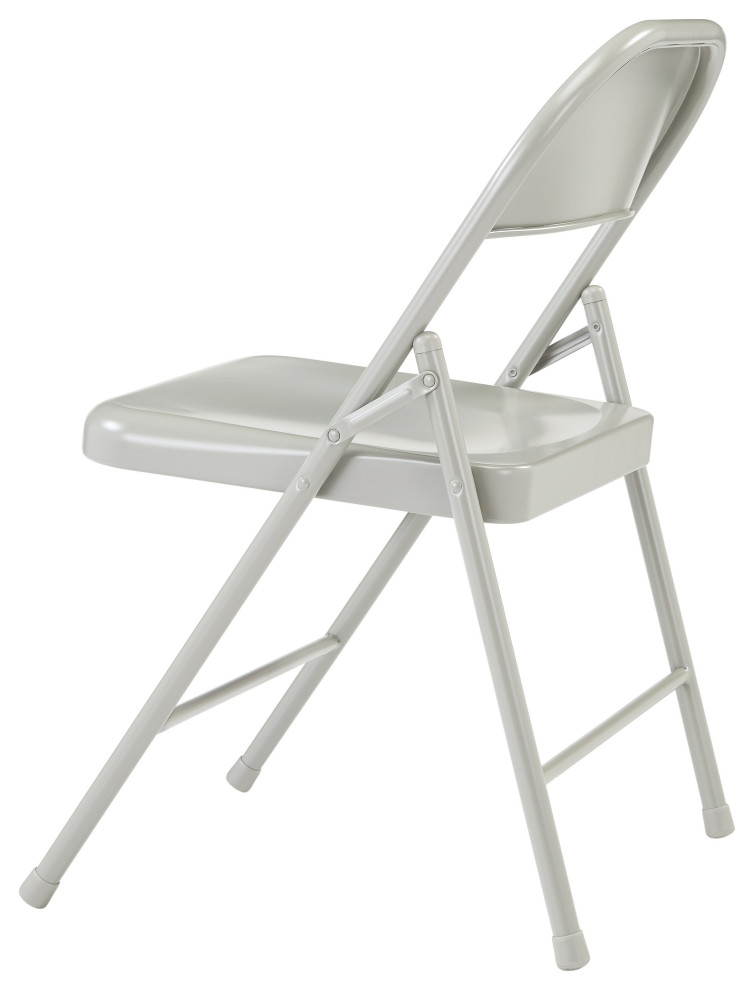 Commercialine  Steel Folding Chair  Set of 4   Contemporary   Folding Chairs And Stools   by National Public Seating  Houzz