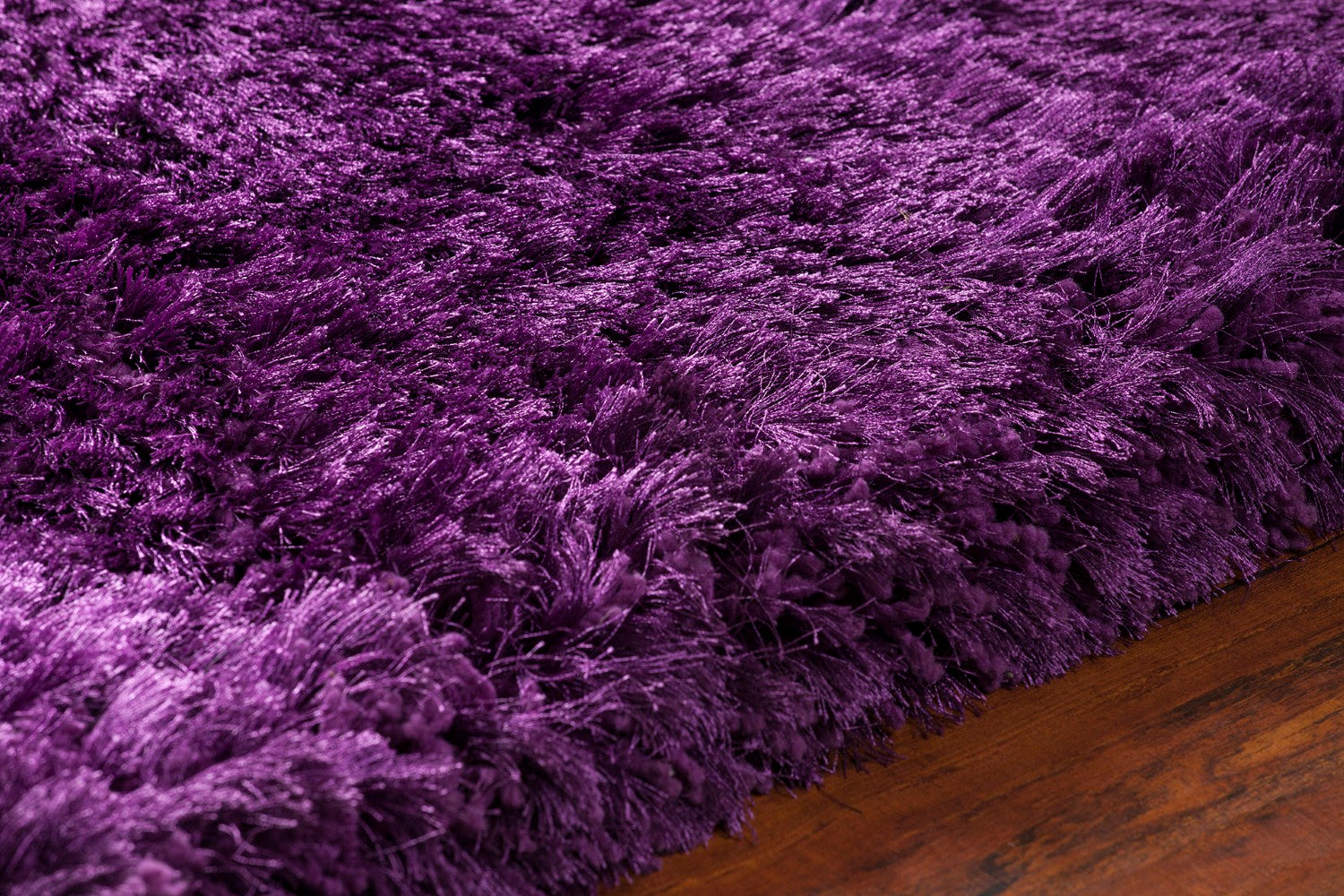 Giulia Purple Hand Woven Shag Rug